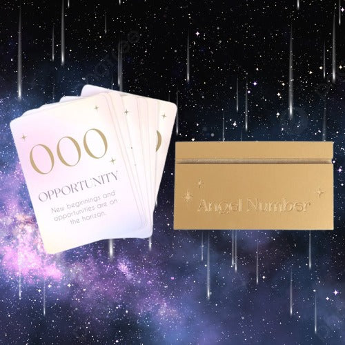 Angel Number Affirmation Cards with Wooden Stand