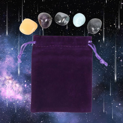 Aquarius Crystal Tumblestone Set