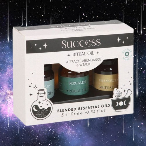 Set of 3 Success Ritual Blended Essential Oils