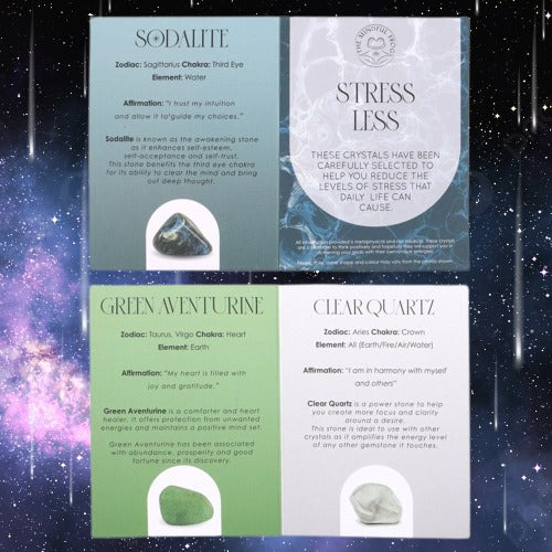 Stress Less Healing Crystal Set