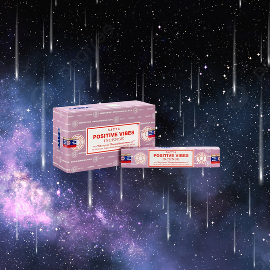 Set of 12 Packets of Positive Vibes Incense Sticks by Satya