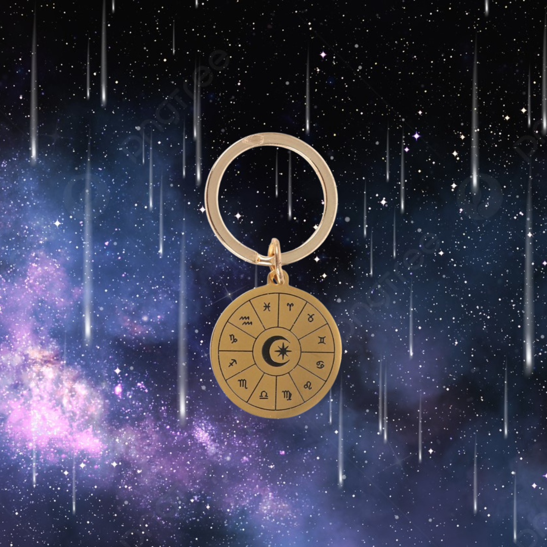 Astrology Wheel Keyring