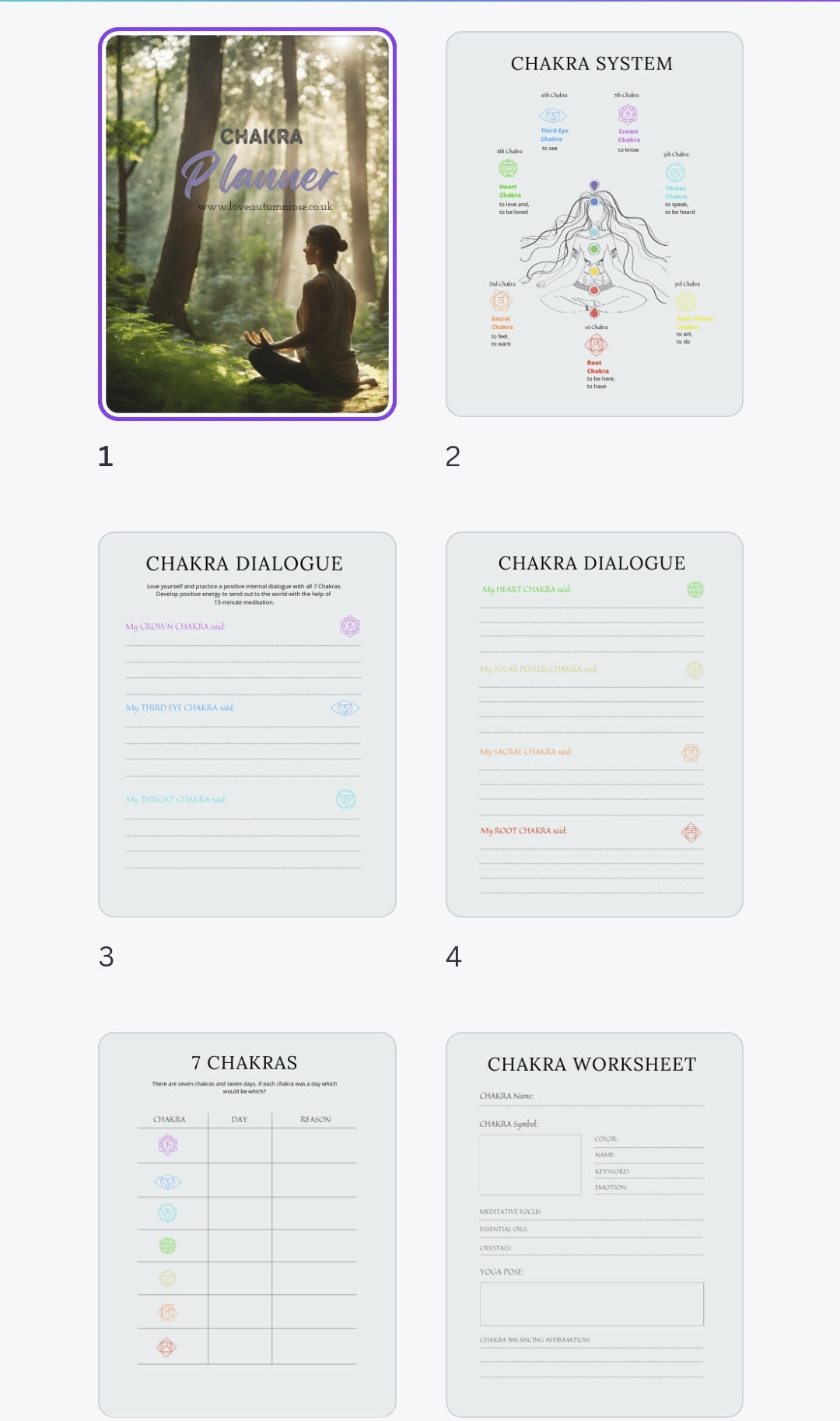 Chakra Planner - Digital Copy