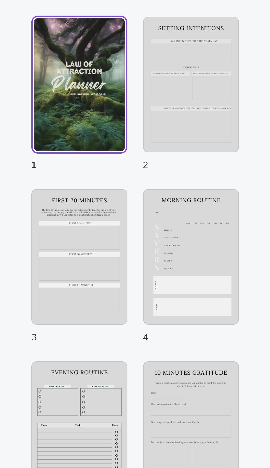 Law of Attraction Planner - Digital Copy