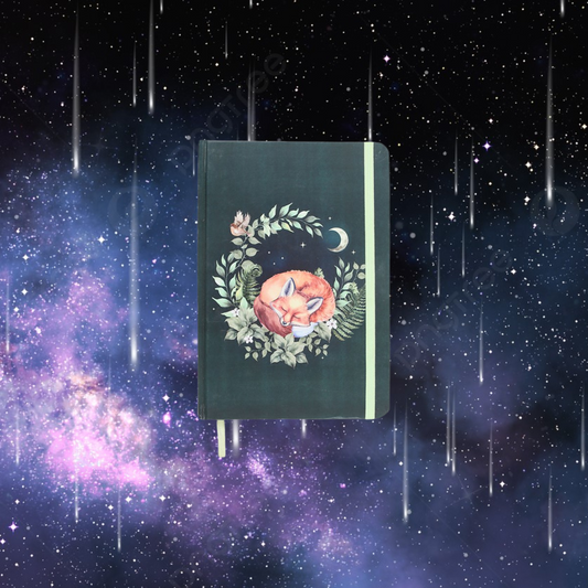Green Sleeping Fox A5 Notebook