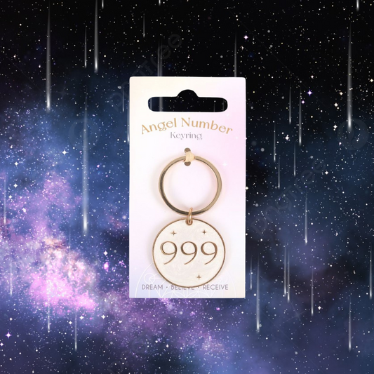 999 Angel Number Keyring