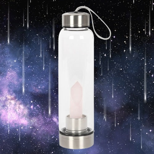 Love-Enhanced Water: Rose Quartz Bottle