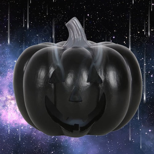 Spooky Vibes: Black Pumpkin Incense Holder