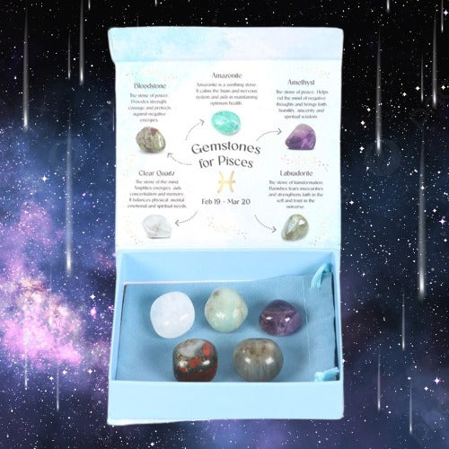 Pisces Crystal Tumblestone Set