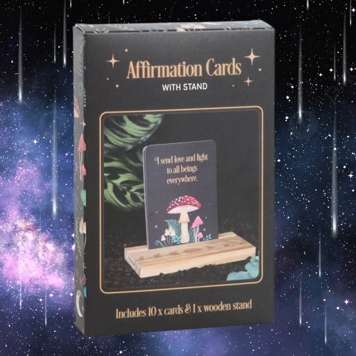 Affirmation Cards with Wooden Stand