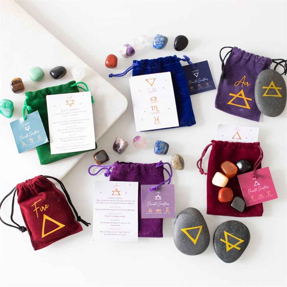 Balanced Energy and Clarity: Air Element Gemstone Set