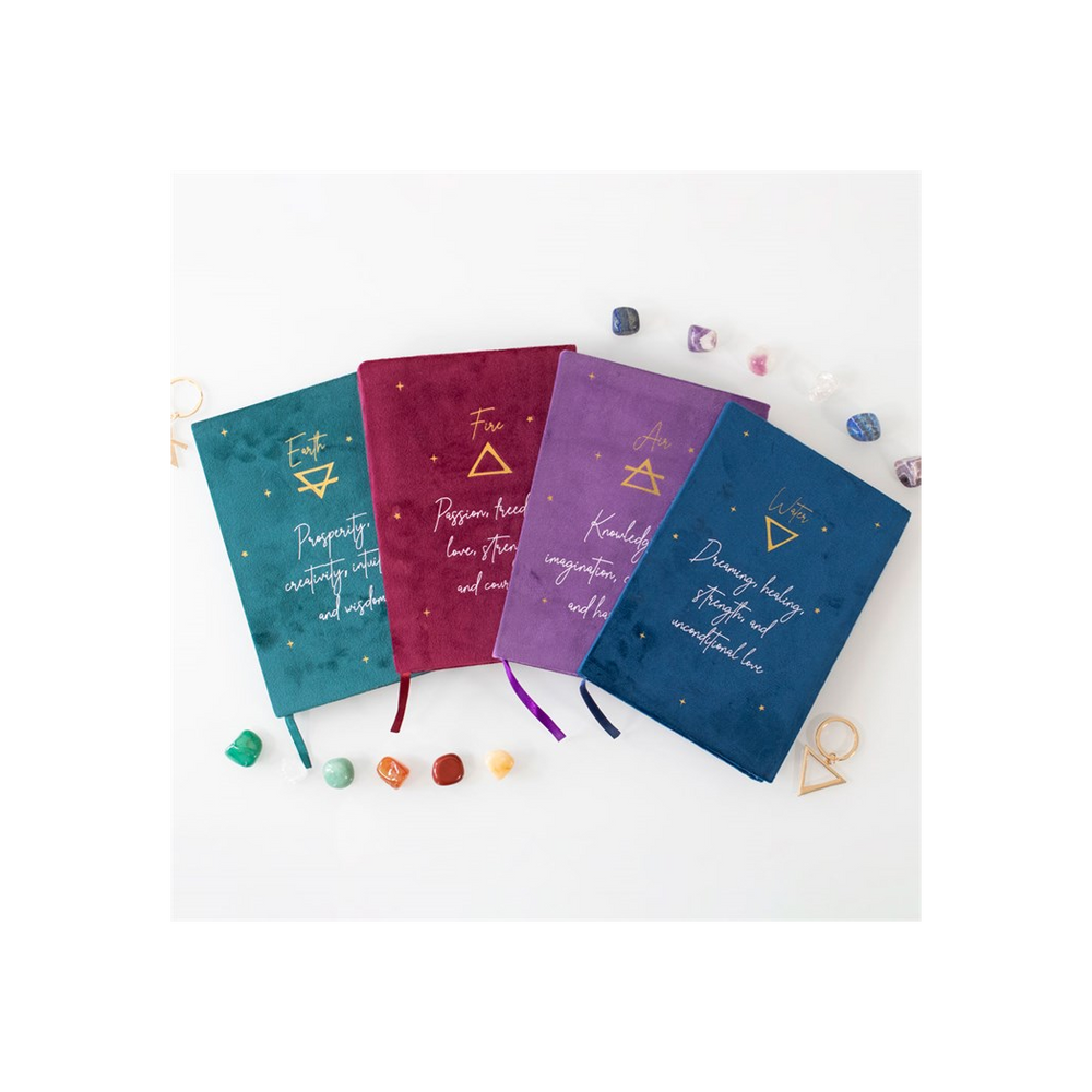 Passion-Infused Fire Element Sign: Velvet A5 Notebook